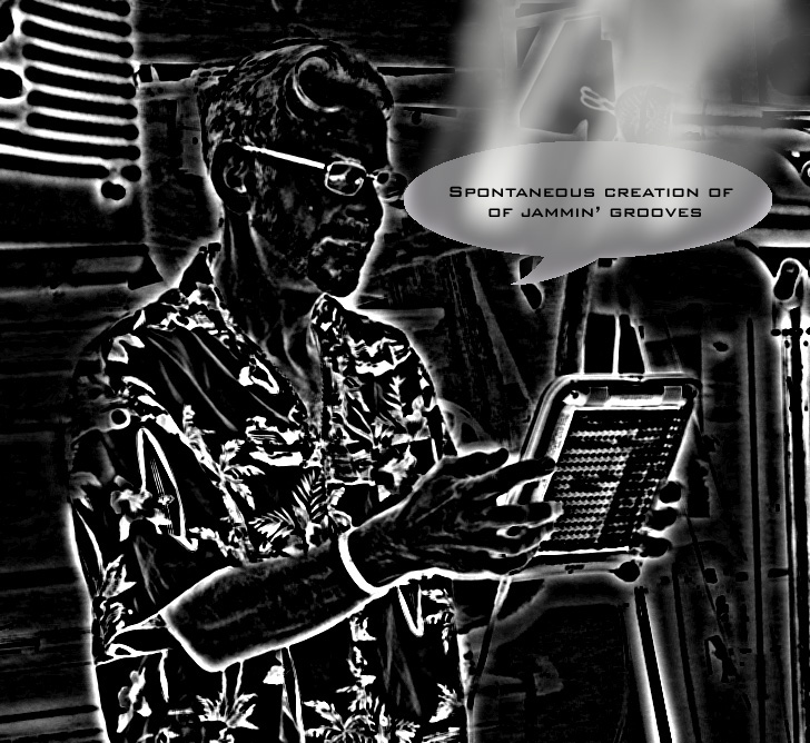 Spontaneous creation of jammin grooves